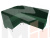 Кухонный угловой диван Кантри левый угол (Зеленый)