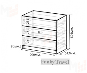 Детская комната Фанки Тревел, композиция №5