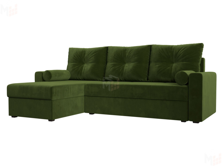 Угловой диван Верона Лайт левый угол (Зеленый)