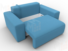 Кресло Лига-036 НПБ ( Амур голубой )