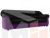 Диван прямой Карнелла (Черный\Фиолетовый)