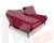  Диван клик-кляк Арно Бархат красный STAR VELVET 3 DARK RED