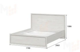 Кровать Александрия 1,6 м  КР-102 Серия 3