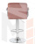 Стул барный DOBRIN KRUGER ARM (пудрово-розовый велюр (MJ9-32))