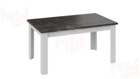 Стол обеденный Ванкувер тип 1  Белый, Ателье темный