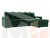 Угловой диван Гермес Лайт правый угол (Зеленый)