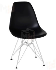 Стул обеденный DOBRIN DSR (ножки хром, цвет чёрный (B-03))