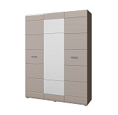 Шкаф Ненси 3-х дверный (венге/капучино глянец)