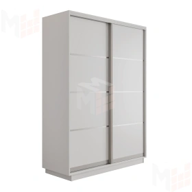 Шкаф-купе Оптим 2-х дверный 4 секции 160 см. 1 штанга, 7 полок