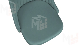 Стул Франк (конус) исп. 2 - ДП2-30 Графит/Микровелюр Madera Aquamarine (аквамарин)