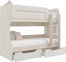 Кровать двухъярусная Юниор-4 (шарли белый)