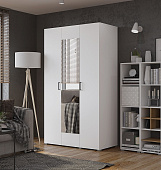 Шкаф Бостон 1200 (белый) с зеркалом