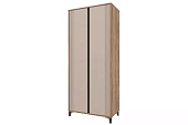 Шкаф 2-х дверный Богемия Дуб барокко/Бежевый