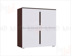 Тумба Ким 4 двери (белый/венге)