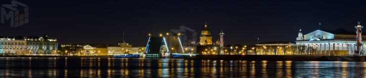 Стеновая панель Петербург ночной