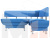 Кухонный угловой диван Альфа правый угол (Голубой)
