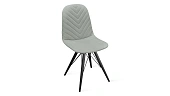 Стул Шерри К3 Черный муар, Велюр Confetti  Silver