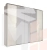 Шкаф  Гравита 5-дверный белый глянец