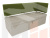 Кухонный прямой диван Стоун с углом (бежевый\зеленый)