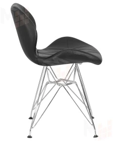 Стул обеденный DOBRIN BUTTERFLY CHROME (ножки хром, цвет чёрный)