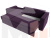 Угловой диван Принстон левый угол (Фиолетовый\Черный)