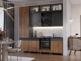 Кухня Техно-5 2,4 компоновка №2