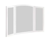 Зеркало трельяж Мишель для туалетного столика белый матовый Зеркало трельяж Мишель для туалетного столика белый матовый