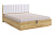 Кровать Адам с подъемным механизмом 160х200 дуб крафт золотой/белый (экокожа)