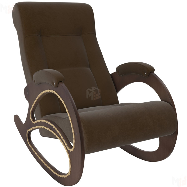 Кресло-качалка Модель 4 (Орех/Verona Brown)