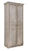 Шкаф Патрисия 2-дверный без зеркал крем корень глянец