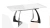 Стол обеденный раздвижной Конкорд Тип 2  Черный муар, Стекло матовое белое