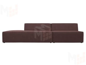 Диван прямой модульный Монс Модерн левый ( JOLY 09 бордовый )