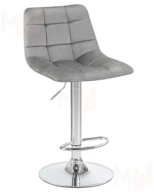 Стул барный DOBRIN TAILOR (серый велюр (MJ9-75))