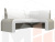 Кухонный угловой диван Кармен правый угол (Корфу 02\Белый)