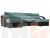 П-образный диван Форсайт (Бирюзовый\Коричневый)