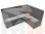 Кухонный угловой диван Уют правый угол (Серый)