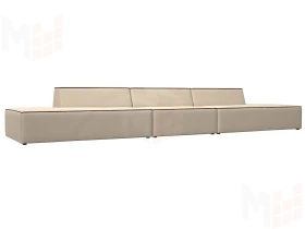 Диван прямой модульный Монс Лонг ( Бежевый\Коричневый )