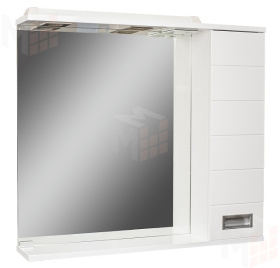 Шкаф-зеркало Cube 65 Эл. левый/правый Домино