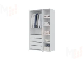 Шкаф Бостон 1200 (белый) 4 ящика