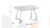 Стол обеденный раздвижной Конкорд Тип 2  Белый муар, Стекло матовое белое