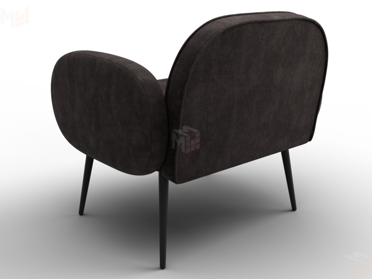 Кресло Лига-086 ( велюр BRUT 17 коричневый )