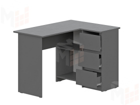 Стол угловой Денвер Графит серый