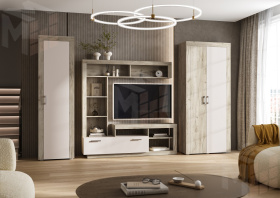 Гостиная Ангара набор (крафт серый/кашемир)