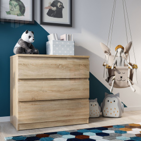 2.05.02.040.3 МАЛЬТА комод 3 ящика 80х76 сонома RU