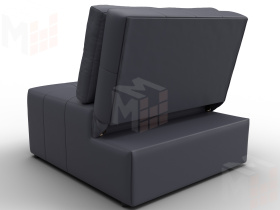 Кресло-кровать Лига-107 (80) ( GRIFON 15 серый )