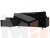Угловой диван Белфаст левый угол (Черный)
