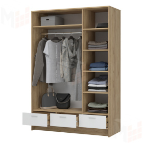 Шкаф 3-х створчатый с зеркалом Ирис ШК-03