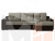 Угловой диван Сенатор правый угол (Корфу 02\коричневый)