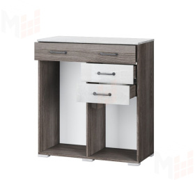 Комод Теана (ясень анкор темный/мрамор лайт)