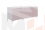 Тумба Зефир  115.01 белое дерево/пудра розовая (эмаль)